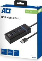 ACT AC6300 Schnittstellen-Hub USB 3.2 Gen 1 (3.1 Gen 1) Type-A 5000Mbit/s Schwarz (AC6300)