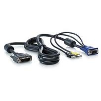 Hewlett Packard Enterprise HPE USB Server Console Cable - Video- / USB-Kabel - 1,8m (Packung mit 2) - für HPE 600, ProLiant DL370 G6, DL585 G6, ML110 G6, ML110 G7, ML330 G6, ML350 G6, Rack (AF613A)