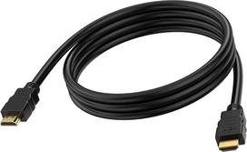 Vision Professionelles Installations-HDMI-Kabel - LEBENSLANGE GARANTIE - 8K bei 30 Hz - HDMI-Version 2.1 - 48Gbps - doppelt abgeschirmt - vergoldete Stecker - HDMI (M) auf HDMI (M) - Außendurchmesser 7,3 mm - AWG 28 - 1 m - schwarz (TC 1MHDMI8K/BL)