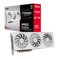 ASUS Prime Radeon RX 9070 XT White OC Edition 16GB GDDR6 | AMD | 16GB | Radeon RX 9070 XT | GDDR6 | 1 HDMI port | PCI Express 5.0