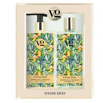 Vivian Gray Sparkling Orange Set kūno priežiūros rinkinys (dušo želė, 350 ml + kūno losjonas, 350 ml)