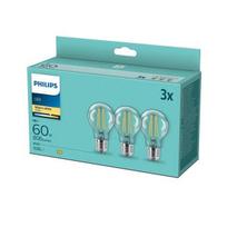 Philips LED CLASSIC 60W A60 E27 WW CL ND 3PF DISC
