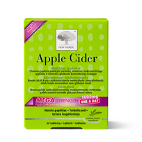 NEW NORDIC APPLE CIDER MEGA STRENGTH, 30 tablečių