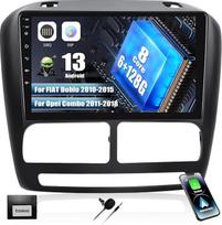 SIXWIN 6G+128G 8 branduolių "Android 13" automobilinis radijo imtuvas, skirtas "Fiat Doblo 2010-2015" / "Opel Combo 2011-2018" Belaidis "CarPlay" "Android" automobilinis GPS 9 colių jutiklinis ekranas "Bluetooth 5.0 MirrorLink" DSP WiFi FM RDS SWC
