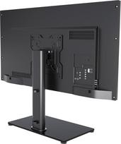 XINLEI TV stovas, pasukamas 17-43 colių televizoriui ar monitoriui, 3 lygių aukščio reguliuojamas stalinis TV stovas su grūdinto stiklo pagrindu iki 42 kg, VESA Max. 200 x 200 mm, universalus