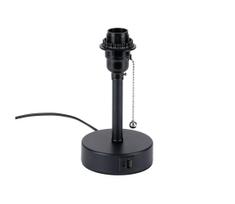 Brilagi - Stalinis šviestuvas su USB jungtimi TABLON 1xE27/25W/230V juodas