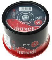 DVD-R diskai MAXELL, 4,7GB, 16X, 120 min., 50 vnt., rietuvėje