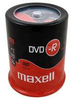 DVD-R diskai MAXELL, 4,7GB, 16X, 120 min., 100 vnt., rietuvėje