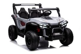 Dvivietis vaikiškas elektromobilis S618 4x4, pilkas