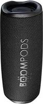 "Boompods Beachboom 12" vandeniui atsparus "Bluetooth" garsiakalbis - iš vandenyno plastiko pagamintas lauko garsiakalbis, tvirta "Bluetooth" dėžutė su 12 W ir IPX7 apsauga nuo vandens, 40 valandų, muzikos dėžutės paplūdimiui ir kelionėms, juoda