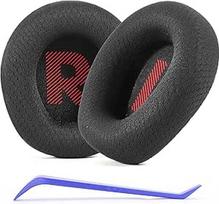 "Defean" pakaitiniai tinkliniai ausų įdėklai, tinkantys su "JBL Quantum 100/100X/100P/100M2" (Q100/Q100X/Q100P/Q100M2), "Quantum 350" (Q350) ausinėmis (juodi)