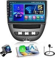 "Hikity" 2+64G "Android 15" automobilinis radijas "Toyota Aygo/Peugeot 107/Citroen C1 2005-2014" radijo stotis Belaidis "CarPlay" "Android Car Bluetooth" 10,1 colių ekranas Automobilinis radijas su GPS navigacija WiFi FM RDS SWC MIC