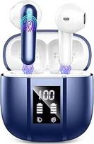 "Nerunsa" "Bluetooth" ausinės, belaidės "Bluetooth", 50 valandų trukmės "In-Ear" ausinės su 4 ENC triukšmą slopinančiais mikrofonais, IP7 vandeniui atsparios belaidės ausinės