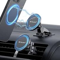 "PROfezzion" 2 vnt. "MagSafe" laikiklio automobiliui, mobiliojo telefono laikiklis, magnetinis laikiklis automobiliui, skirtas vėdinimui, prietaisų skydeliui, biurui, namams, mobiliojo telefono laikiklis "iPhone 17/16/15/14/14/13/12 Pro Max" ir visiems te