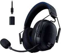 "Razer BlackShark V3 Pro" "PlayStation" - belaidės elektroninio sporto ausinės su aktyviu triukšmo slopinimu (ANC) - "Triforce" 50 mm garsiakalbis - "HyperSpeed" 2,4 GHz - THX erdvinis garsas - PS5/PC | Juoda