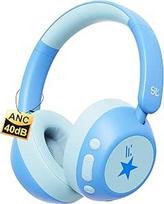 "Steellumen" aktyvaus triukšmo slopinimo "Bluetooth" ausinės vaikams, 42 val. ANC veikimo laikas, "Bluetooth 6.0", belaidės ausinės vaikams nuo 3 iki 8 metų, 74/85/94 dBA saugus garsas, tinka kelionėms lėktuvu