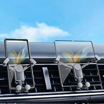 "Z Fold 5" automobilinis laikiklis 【Draugiškas dėklas】Air Vent Fold 5 4 automobilinis laikiklis, aliuminis, universalus gravitacinis automobilinis laikiklis, skirtas "Samsung Galaxy Z Fold 5 4 3 S22 S21 iPhone 15 14 Pro Max