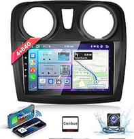 4G + 64G: podofo 9 colių automobilinis radijo imtuvas "Bluetooth", skirtas "Renault Dacia SANDERO II B52" 2012-2019 m. Carplay Android automobilinis belaidis, 1280 x 720,8 branduolio Android radijo imtuvas 2 DIN su jutikliniu ekranu GPS navigacija RDS/FM