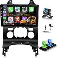 8 branduolių 6G+128G autoradio für Peugeot 3008 2009-2015 mit Wireless Carplay & Android Auto, 9 Zoll Autoradio mit WiFi/GPS/Bluetooth 5.0/FM RDS Radio