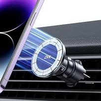 AHK Mobiliojo telefono laikiklis automobilyje Magnetas, suderinamas su "MagSafe" automobilio laikikliu [Upgrade Stronger Magnetic Force], automobilinis mobiliojo telefono laikiklis Ventiliacija 360° magnetinis mobiliojo telefono laikiklis automobilyje iPh