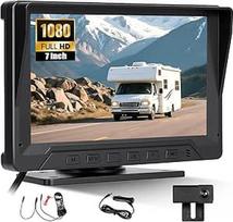 Atbulinės eigos kameros kabelis su 7 colių IPS HD monitoriumi, automobilinė atbulinės eigos kamera su radaro diapazonu, naktinio matymo funkcija, IP68 vandeniui atspari atbulinės eigos sistema, skirta lengviesiems automobiliams, visureigiams, furgonams, p