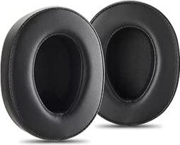 Aukščiausios kokybės ausų pagalvėlės, tinkančios "Sony WH-H900N h.Ear On 2" ir "Sony h.Ear to MDR-100ABN" ausinėms (juodos spalvos) Aukščiausios kokybės baltyminė oda | Minkštos didelio tankio putos | Lengvas montavimas