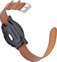 C2D JOY Ersatzarmband für Garmin Approach G12 Golf Tracker, Leder, mit Hülle, Schwarz Case Armband