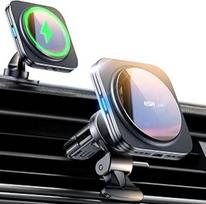 ESR 15 W Magsafe automobilinis laikiklis su įkrovimo funkcija, vėdinimo/prietaisų skydelio magnetinis belaidis automobilinis įkroviklis, mobiliojo telefono laikiklis automobilyje iPhone Air/17/16/15/14/13/12, Google Pixel 10, S25, Quick Charge