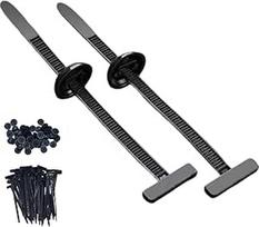 Nylon Universal Kabelbinderschnalle, 50 Stück, robust, selbstsichernd, UV-beständig, Draht, Nylon, Kabelbinderhalter, Stoßstangen-Halter, Auto-Kunststoff-Nietverschlüsse