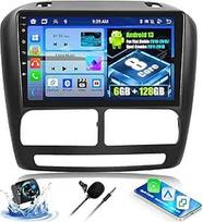 OiLiehu 6+128G 8 branduolių Android 13 2 DIN radijo imtuvas Fiat Doblo 2010-2015/Opel Combo 2011-2018 CarPlay Android automobilinis radijas su 9 colių ekranu, Bluetooth GPS FM RDS WiFi SWC DSP/EQ