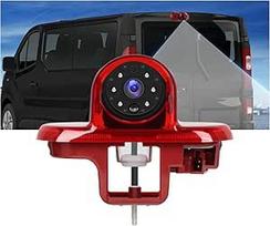 Rimoody Rückfahrkamera für Renault Trafic/Opel Combo/Opel Vivaro 2001-2014, Auto Kamera für Dritte Bremsleuchte Mit Rückfahrleitung, IR-Nachtsicht, IP67 Wasserdicht, 140° Einstellbarer Winkel