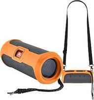 Silikoninis dėklas JBL Flip Essential 2 nešiojamajai "Bluetooth" kolonėlei, Flip Essential 2 nešiojamasis kelioninis dėklas (oranžinis)