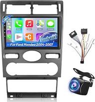 [2+64GB] "Android" automobilinis radijas "Ford Mondeo 2004-2007", 9 colių jutiklinio ekrano automobilinis radijas su "Wirelss CarPlay" ir "Android Car", "WiFi", GPS, FM RDS radijas, atbulinės eigos kamera