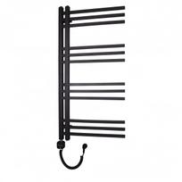 Elektrinis rankšluosčių džiovintuvas WOBBEE FLINT BLACK 50x100cm juodas matinis kairinis su tenu su laidu W-FLIN-50100BM+NEX300SCBM-L