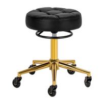 Kirpyklos meistro kėdutė Gabbiano D054G, juoda su auksinėmis detalėmis