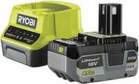 RYOBI Akku-Starter-Set RC18120-140X 18V 4Ah, ONE+ Akku-System, Lithium-Ionen-Akku  (5133005091)