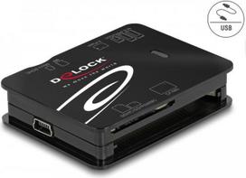 Delock - Kartenleser (MMC, SD, xD, microSD, MS Micro, CFast Card) - USB2.0 (91007)