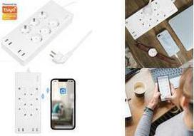LogiLink Wi-Fi Smart Steckdosenleiste 6-fach (CEE7/3) - 4x USB - Tuya kompatibel (SH0105)