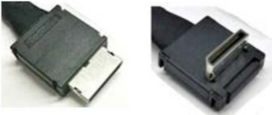 Intel OCuLink Cable Kit AXXCBL470CVCR - Internes SAS-Kabel - 4i MiniLink SAS (SFF-8611) (M) gerade zu 4i MiniLink SAS (SFF-8611) (M) rechtwinklig - 47 cm (AXXCBL470CVCR)