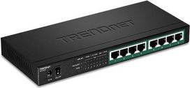 TRENDnet TPE TG83 - Switch - 8 x 10/100/1000 (PoE+) - Desktop, wandmontierbar - PoE+ (65 W)