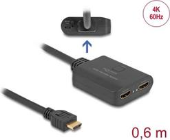 DeLOCK 18650 - HDMI - HDMI - 3840 x 2160 Pixel - Schwarz - Kunststoff - 4K Ultra HD (18650)