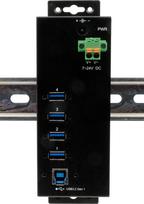 EXSYS EX-1186HMVS-2 Schnittstellen-Hub USB 3.2 Gen 1 (3.1 Gen 1) Type-B 5000Mbit/s Schwarz (EX-1186HMVS-2)