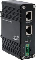 EXSYS PoE++ Gigabit Injektor 60W - -40°C bis +80°C - Gigabit Ethernet - 10,100,1000Mbit/s - 10/100/1000 - IEEE 802.3af - IEEE 802.3at - IEEE 802.3bt - Schwarz - Metall (EX-60310)