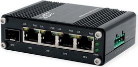 Exsys GmbH Mini 5-Port Ethernet PoE+ Switch - 4*10/100/1000Tx+ 1*100/1000Fx SFP - Switch - 0,1Gbps