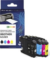 freecolor Patrone Brother LC223 Multiplack BK/C/M/Y remanufactured - Wiederaufbereitet - Kompatibel