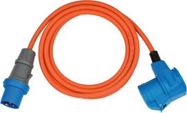 Brennenstuhl 1167650503 Strom Verlängerungskabel Orange Blau 3 m - Verlängerungskabel