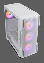 Nanoxia DS-9ARGB-W - Midi Tower - PC - Weiß - ATX - EATX - micro ATX - Mini-ITX - Kunststoff - Stahl - Gehärtetes Glas - Gaming (DS-9ARGB-W)