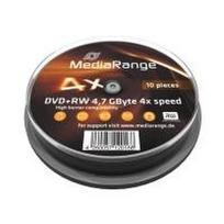 MediaRange - 10 x DVD+RW - 4,7GB (120 Min.) 4x - Spindel (MR451)
