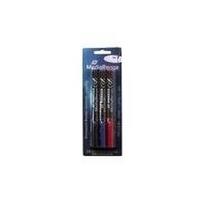MediaRange Permanent Marker-Set - Permanentmarker-Set für CD/DVD - Schwarz, Blau, Rot (Packung mit 3) (MR701)