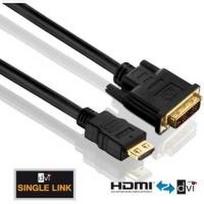 Purelink PureInstall PI3000 - Videokabel - Single Link - HDMI / DVI - DVI-D (M) bis HDMI (M) - 2 m - Dreifachisolierung - Schwarz